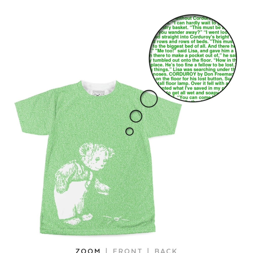 Corduroy Bear Book Litograph Tee